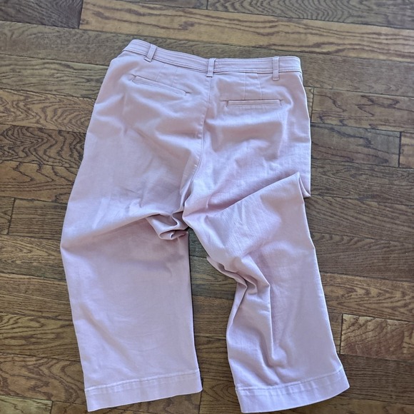 Talbots Flawless High Waist Wide Crop in Pink Size 14 - Picture 7 of 10